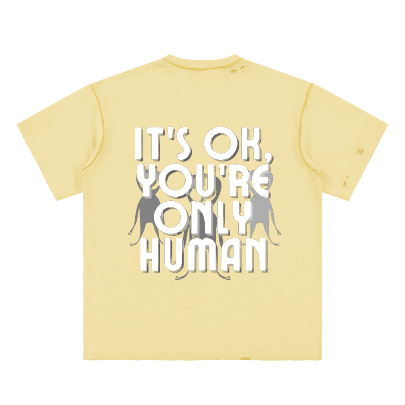 Hand-frayed Reversible T-shirt