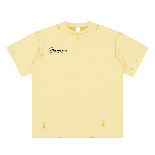 Hand-frayed Reversible T-shirt
