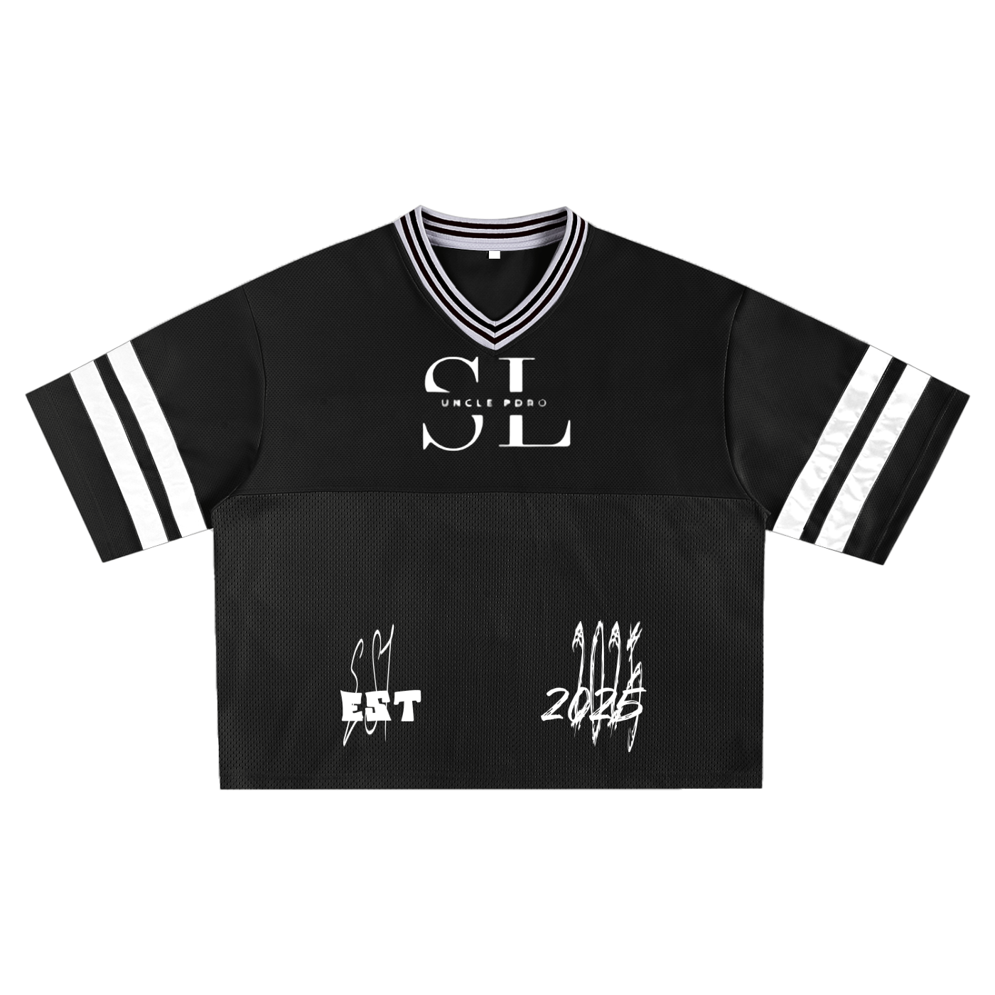 Taped Mesh Boxy T-shirt