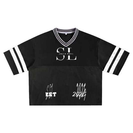 Taped Mesh Boxy T-shirt