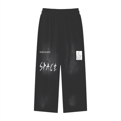 Effortless Athleisure Pure Cotton Handcrafted Monkey Wash Loose fit Sweatpants